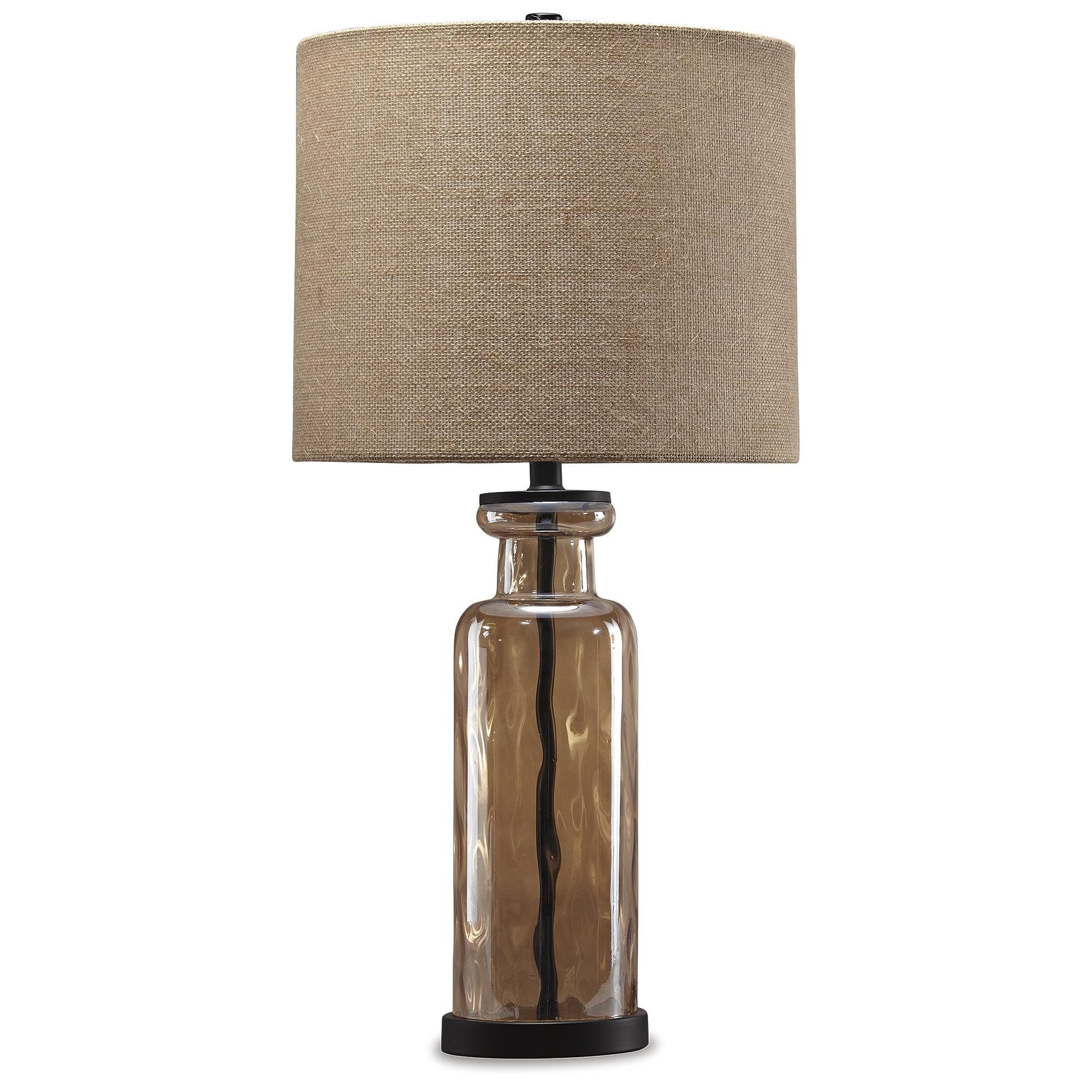 Signature Design by Ashley Laurentia Table Lamp Champagne/Black