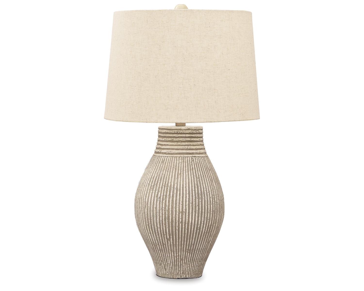 Layal Table Lamp Beige: 3-Way Switch, Textured Base, UL Listed - Signature Design by Ashley