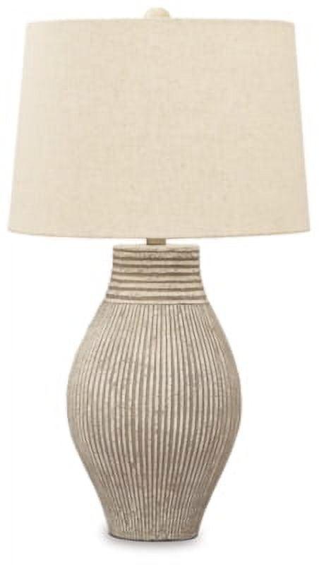 Layal Table Lamp Beige: 3-Way Switch, Textured Base, UL Listed - Signature Design by Ashley