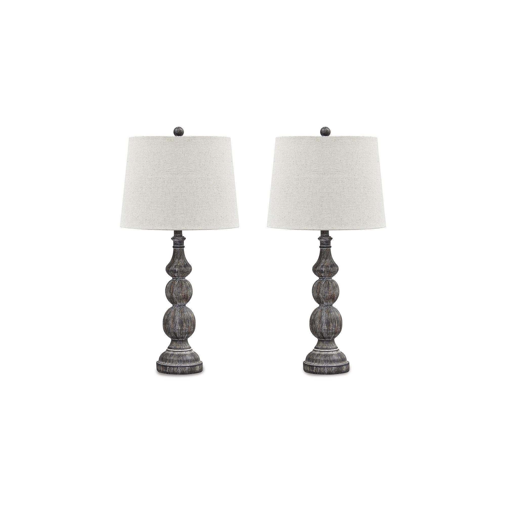 Signature Design by Ashley Mair Poly Table Lamp, Set of 2, Antique Black