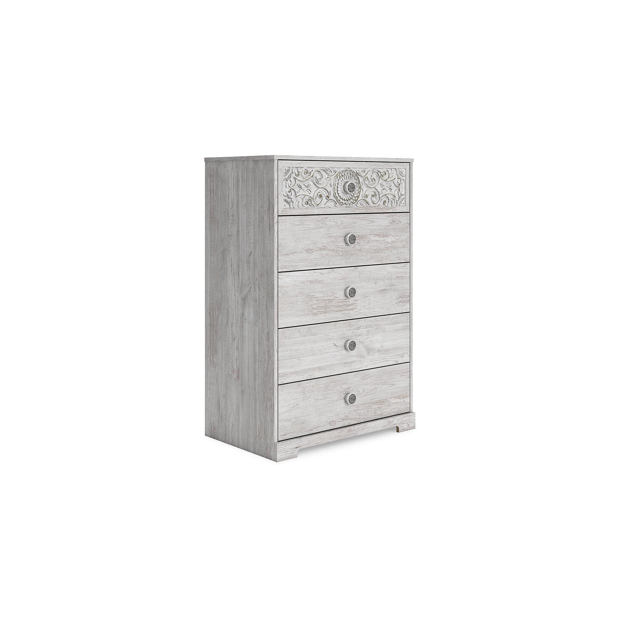 Brown Cottage Style Tall Chest of Drawers