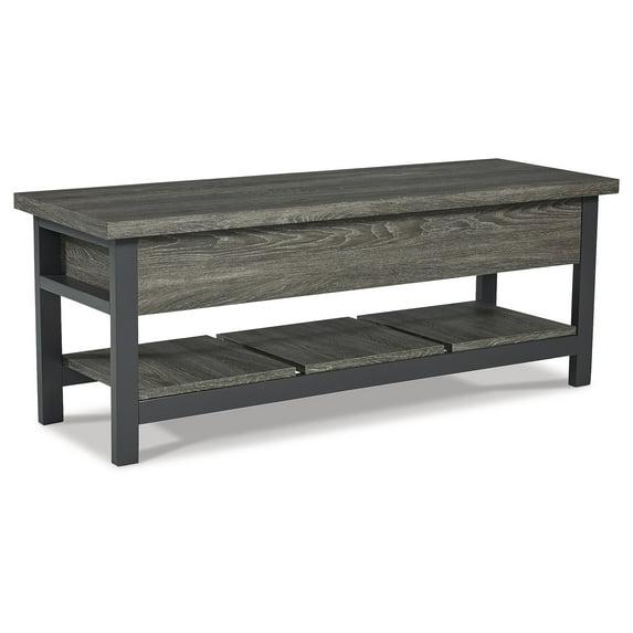 Signature Design by Ashley Casual Rhyson Storage Bench, Brown