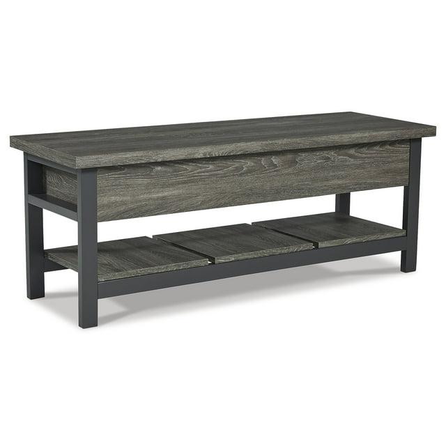 Signature Design by Ashley Casual Rhyson Storage Bench, Brown