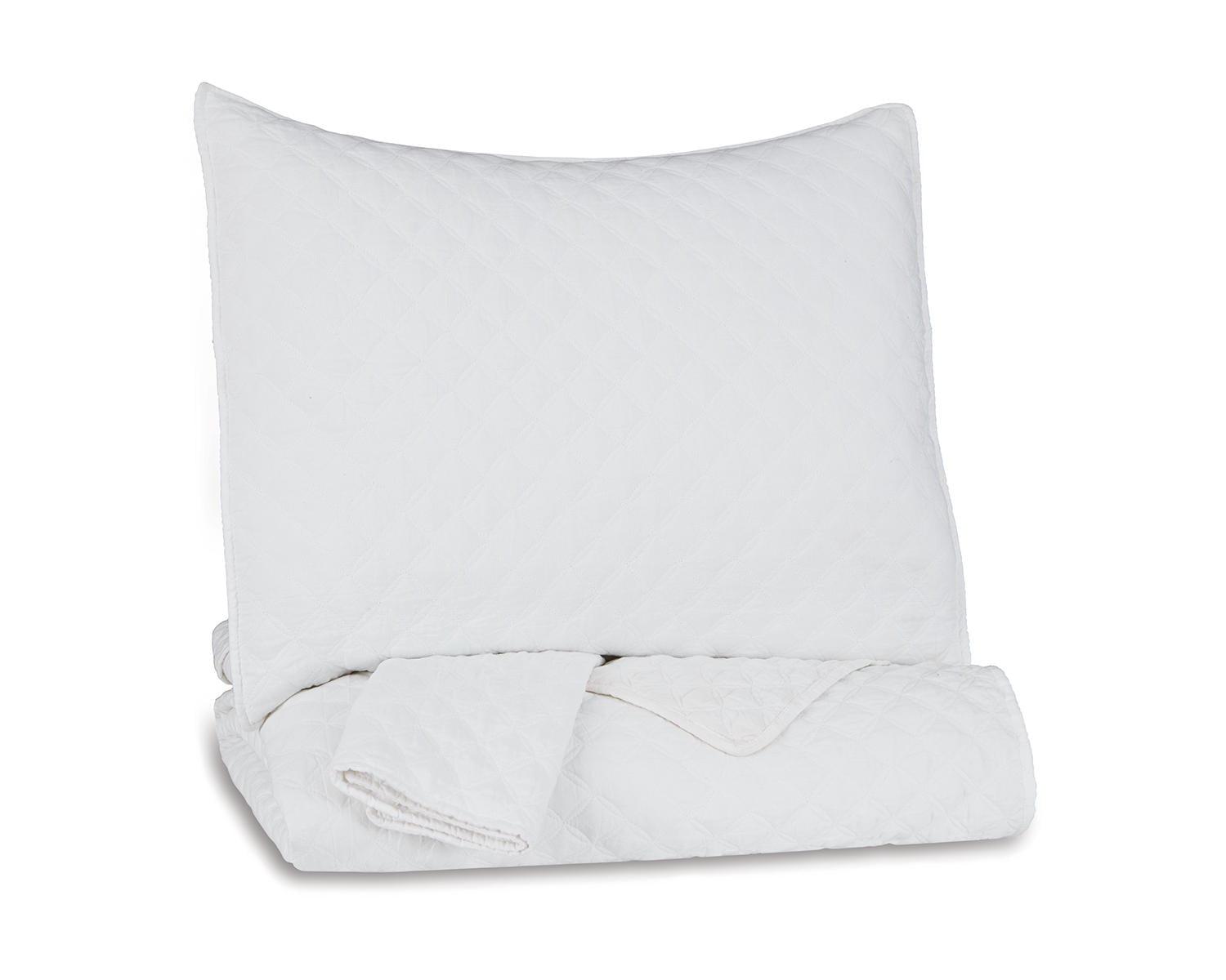 Signature Design by Ashley Casual Ryter Twin Coverlet Set  White