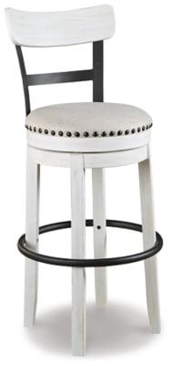 Tall Valebeck Upholstered Swivel Barstool - Signature Design by Ashley