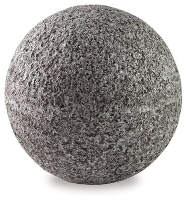 Gray 6" Faux Cement Resin Sphere Sculpture