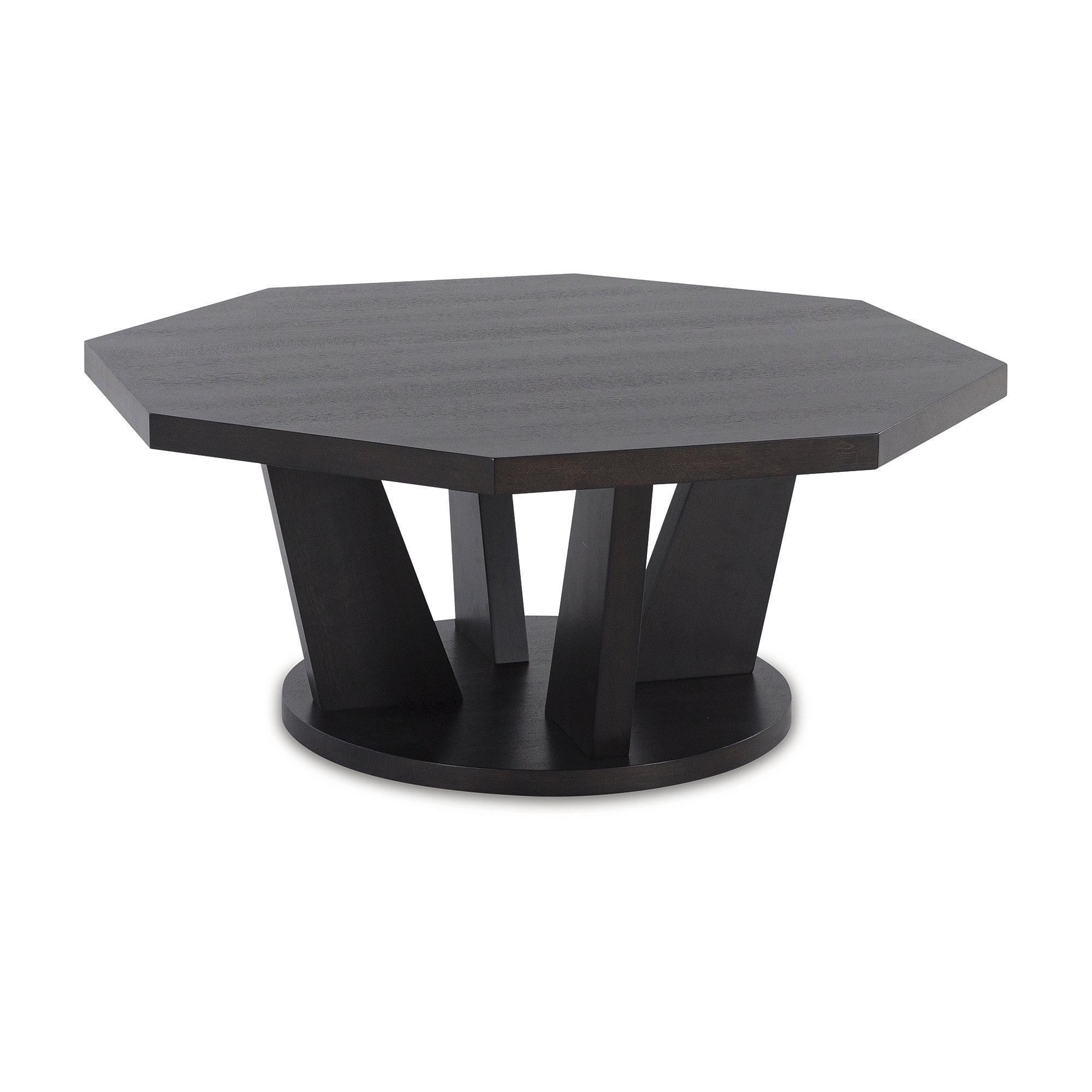 Signature Design by Ashley Chasinfield Modern Cocktail Table for Living Room, Dark Brown