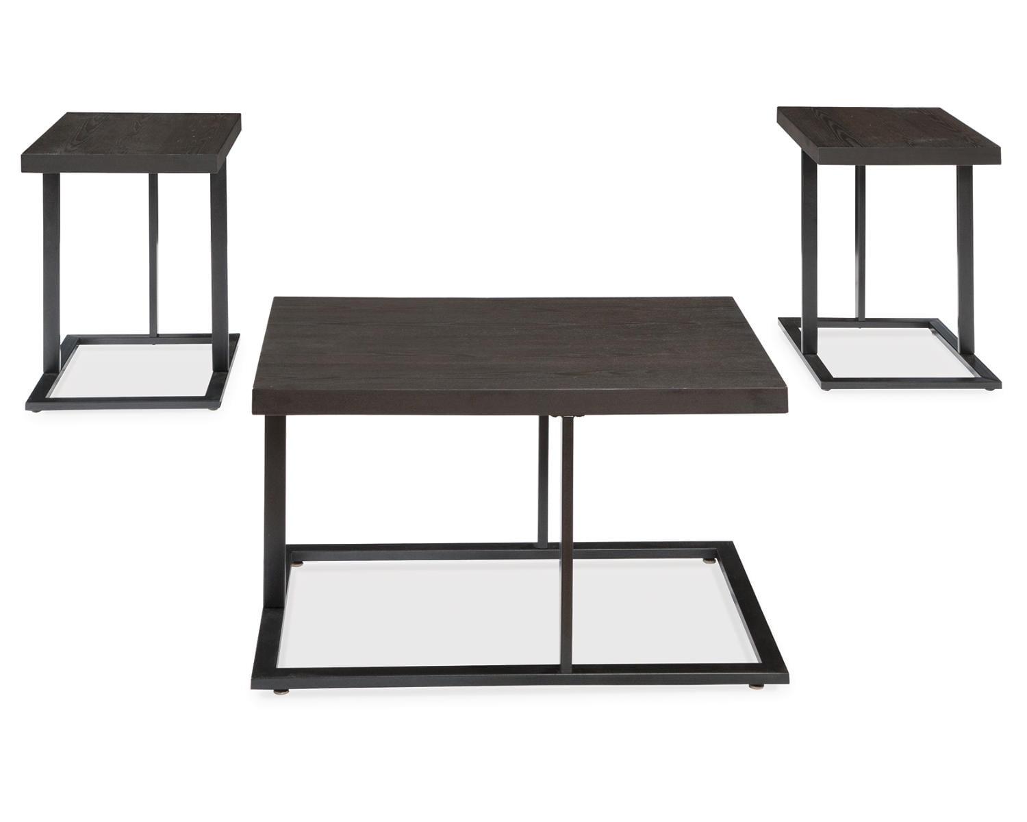 Airdon Bronze & Black Cantilevered Coffee Table Set