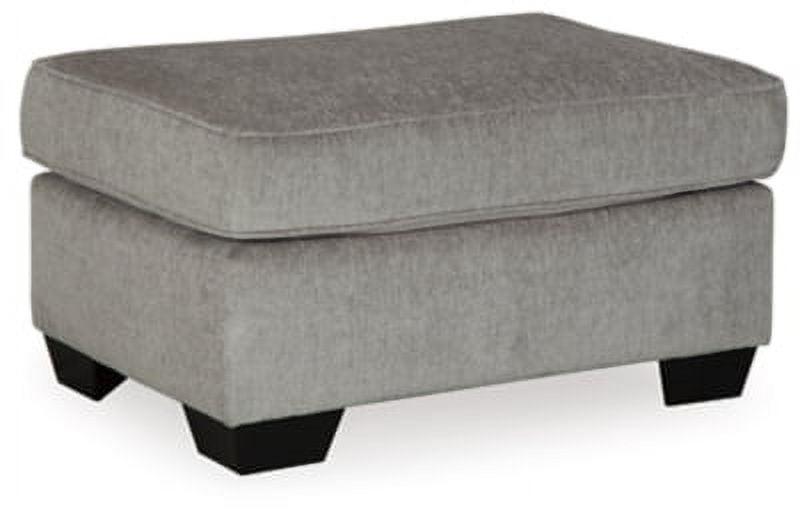 Signature Design by Ashley Contemporary Altari Ottoman Chenille Alloy