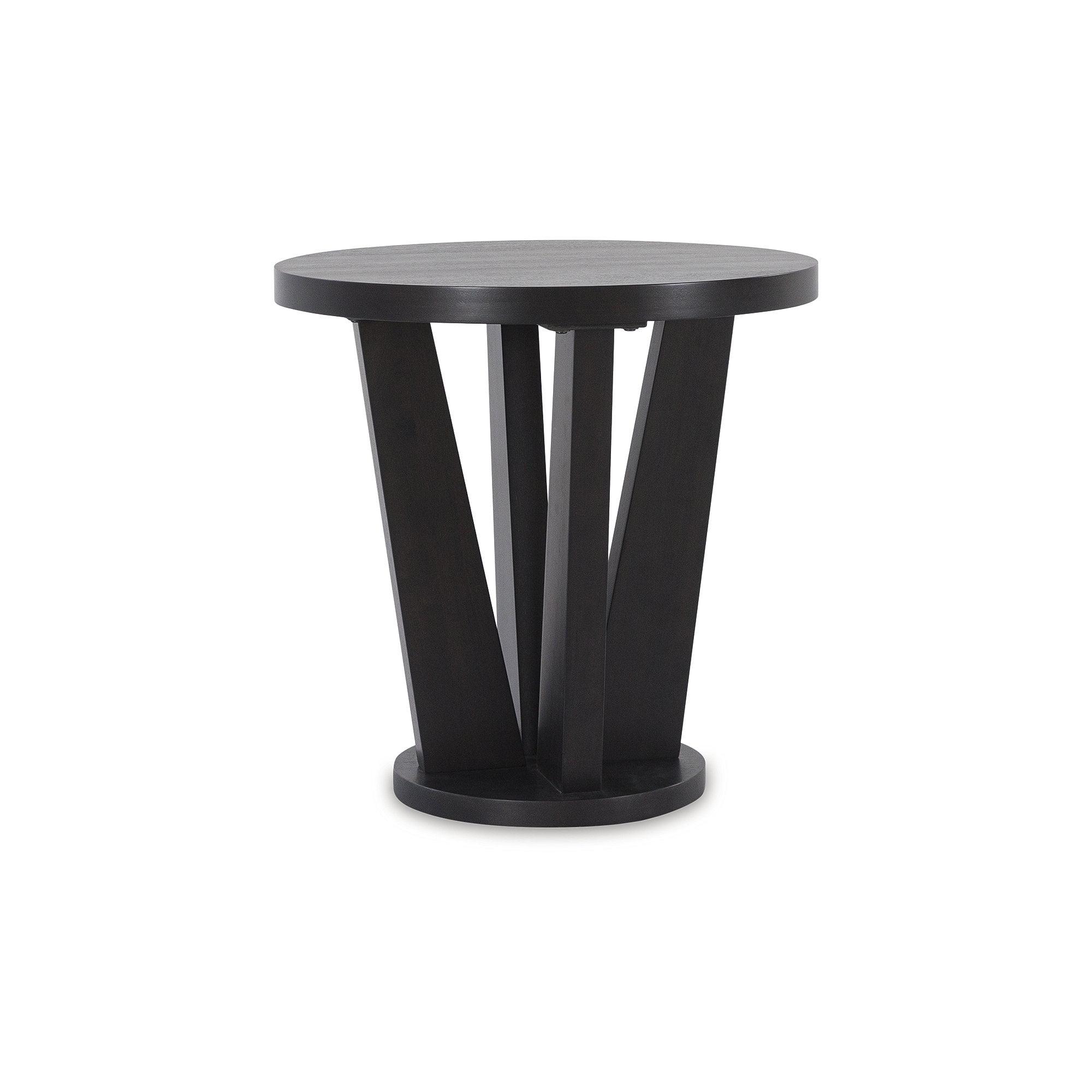 Signature Design by Ashley Contemporary Chasinfield End Table, Dark Brown