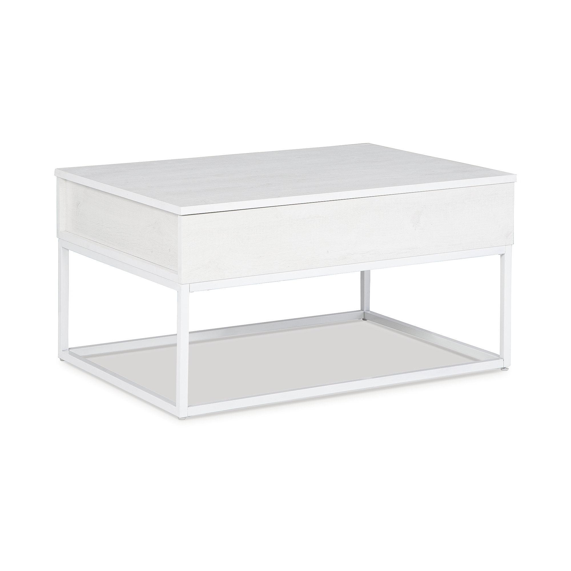 Signature Design by Ashley Contemporary Deznee Lift Top Coffee Table  White