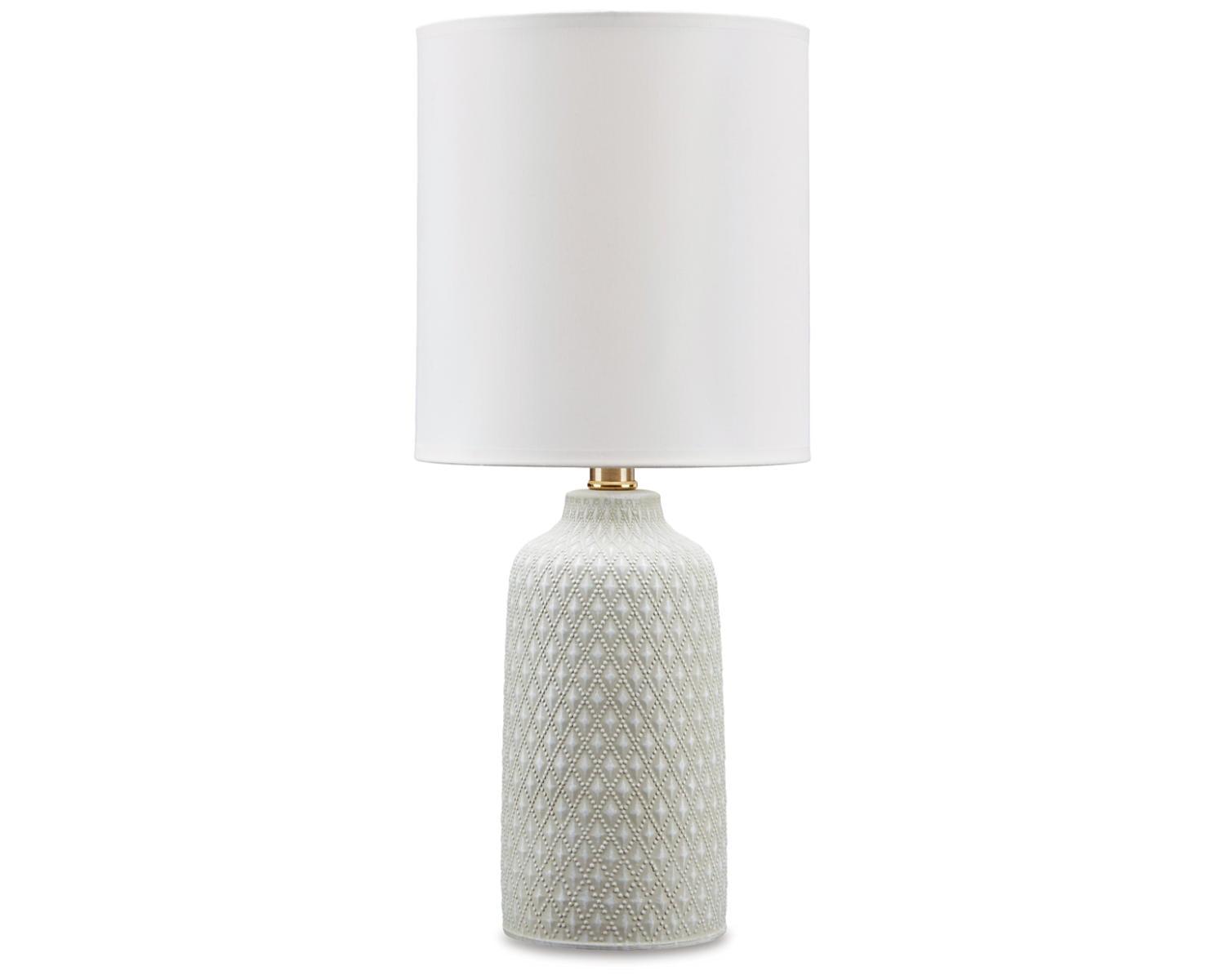 Donnford 20" Gray and White Ceramic Table Lamp