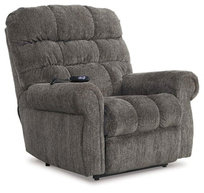 Ernestine Slate Gray Metal Power Lift Recliner