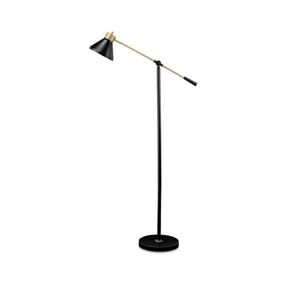 Signature Design by Ashley Contemporary Garville Floor Lamp  Black/Gold Finish