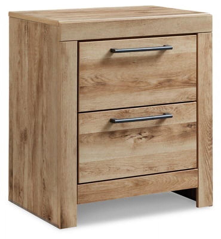 Hyanna 24.37'' Tall 2 - Drawer Nightstand in Brown