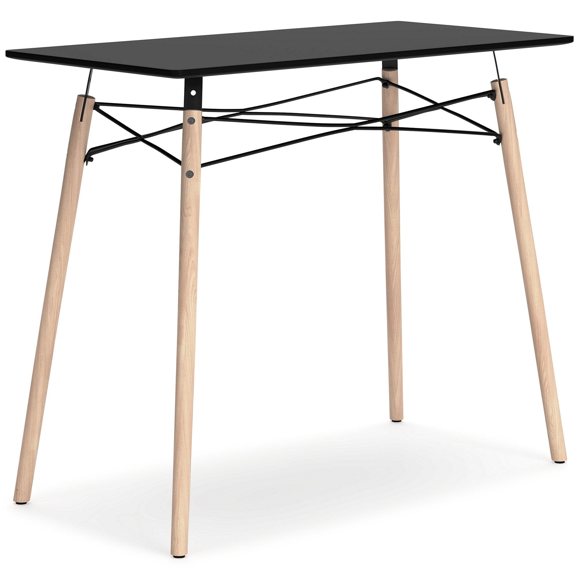 Signature Design by Ashley Contemporary Jaspeni Home Office Desk, Black/Natural