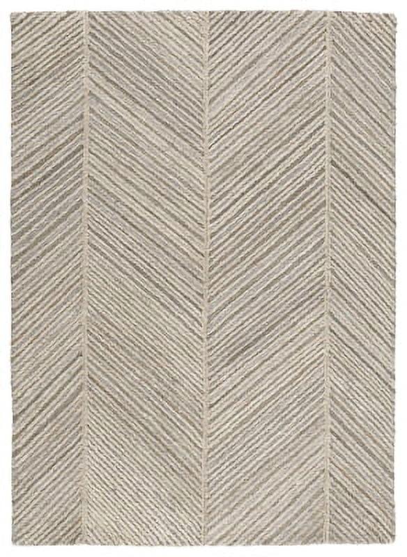 Signature Design by Ashley Contemporary Leaford 5' x 7' Rug  Taupe/Brown/Gray