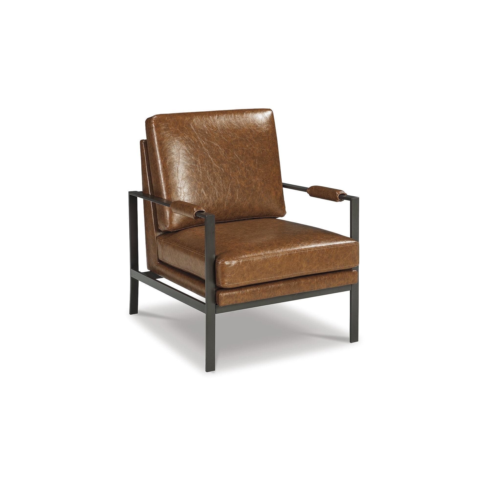 Signature Design by Ashley Contemporary Peacemaker Accent Chair  Brown