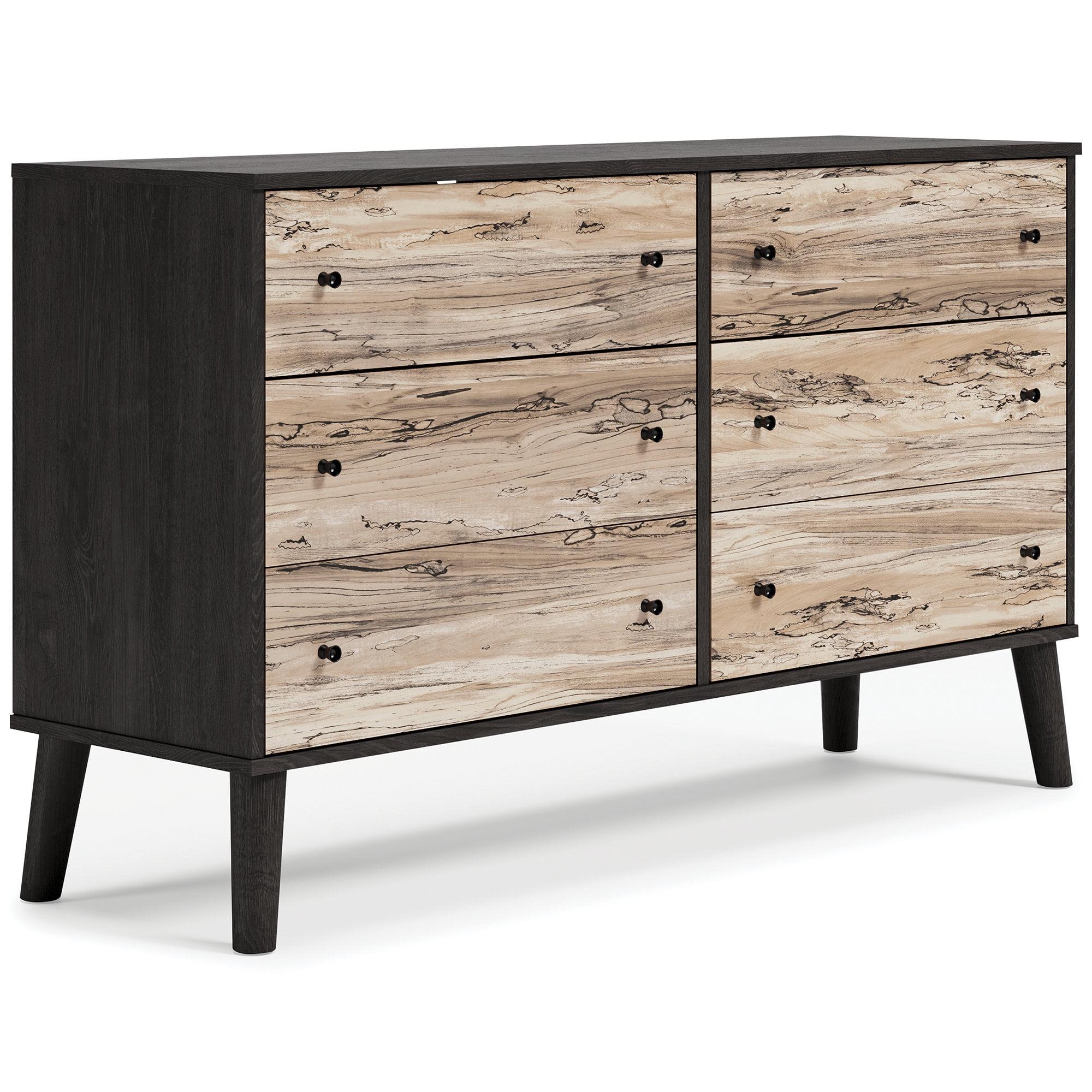 Signature Design by Ashley Contemporary Piperton Dresser, Two-tone Brown/Black