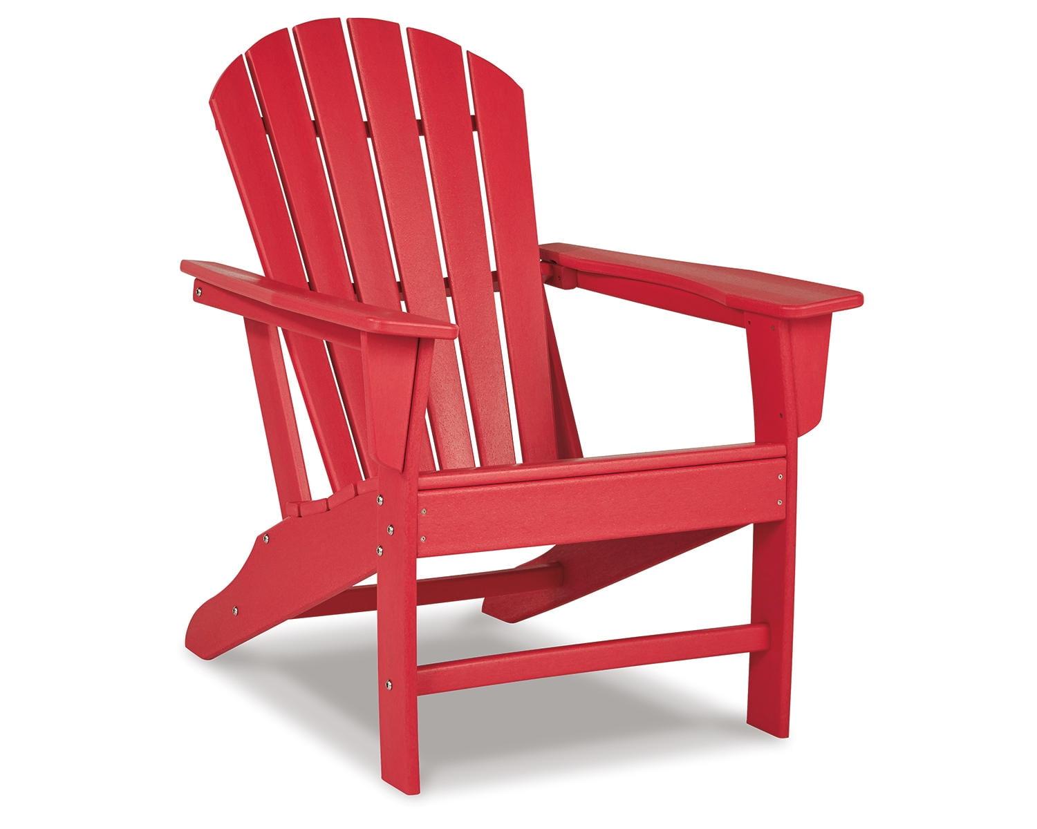 Signature Design by Ashley Contemporary Sundown Treasure Adirondack Chair  Red