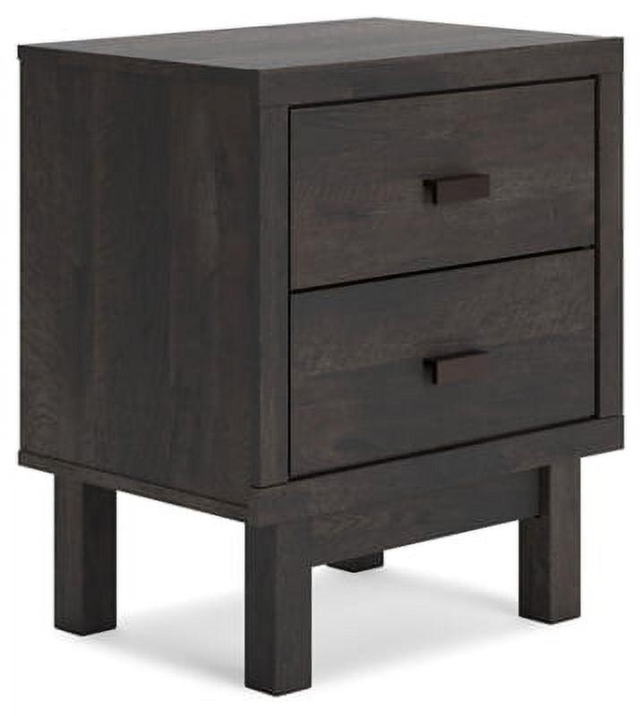 2 - Drawer Nightstand in Black