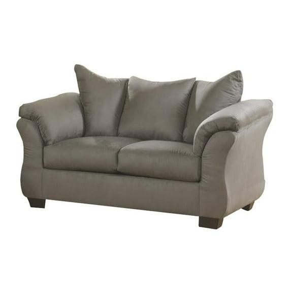 Signature Design by Ashley Darcy Fabric Loveseat in Cobblestone