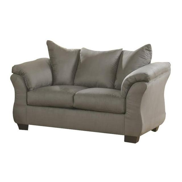 Signature Design by Ashley Darcy Fabric Loveseat in Cobblestone