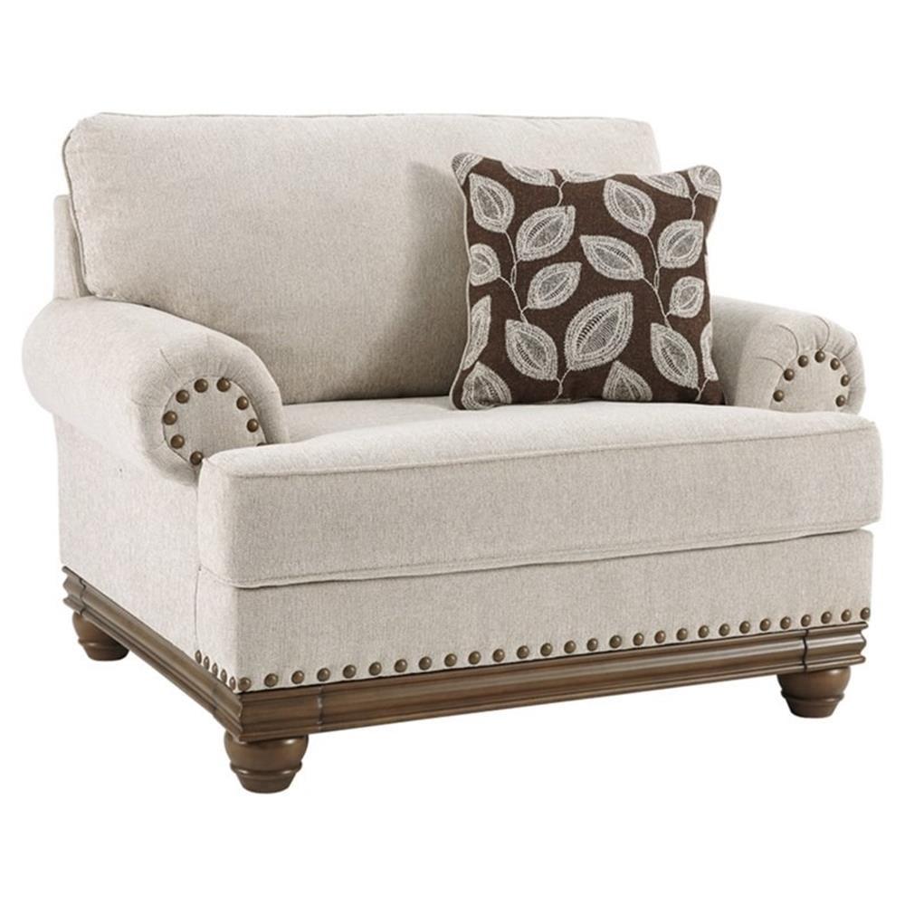 Signature Design by Ashley Harleson Oversized Accent Chair in Wheat