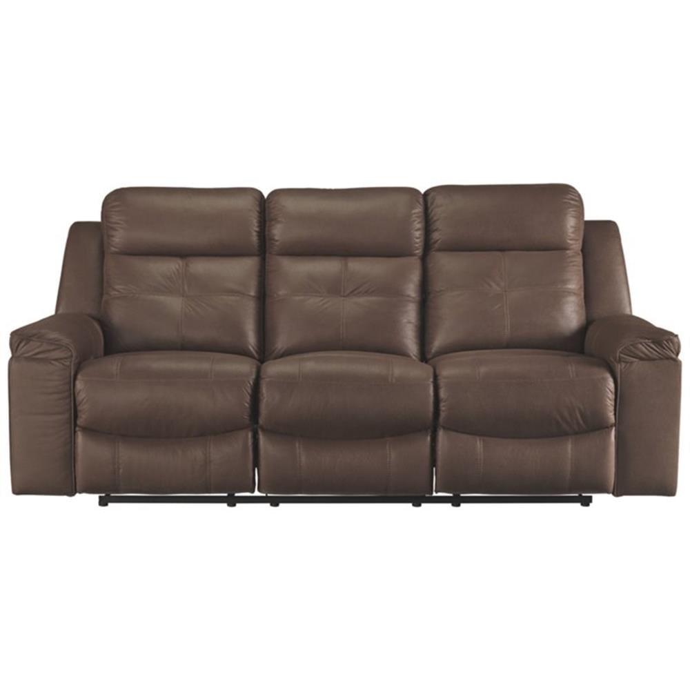 Signature Design by Ashley Jesolo Reclining Sofa in Coffee