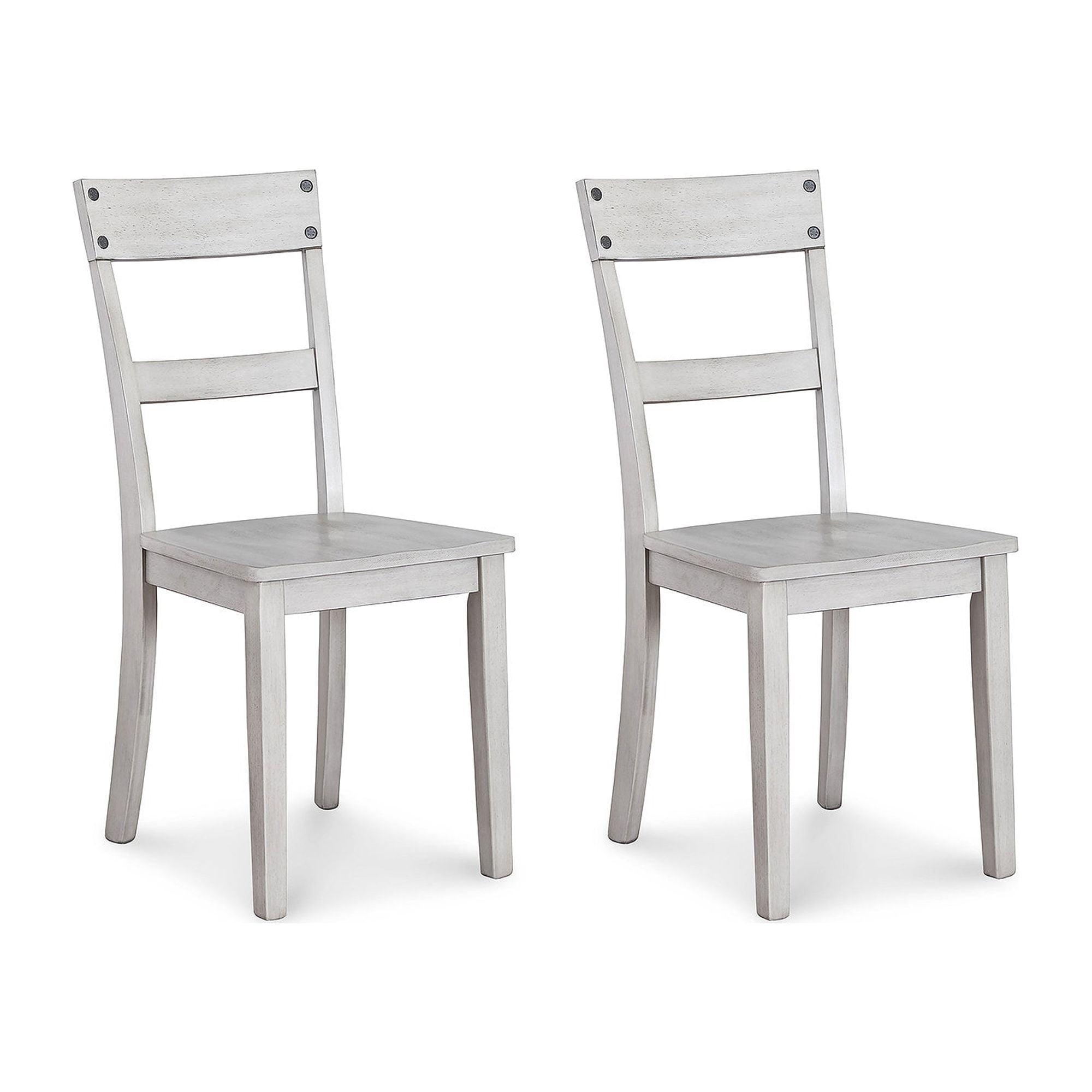 Loratti Gray Wood Transitional Side Chair Set