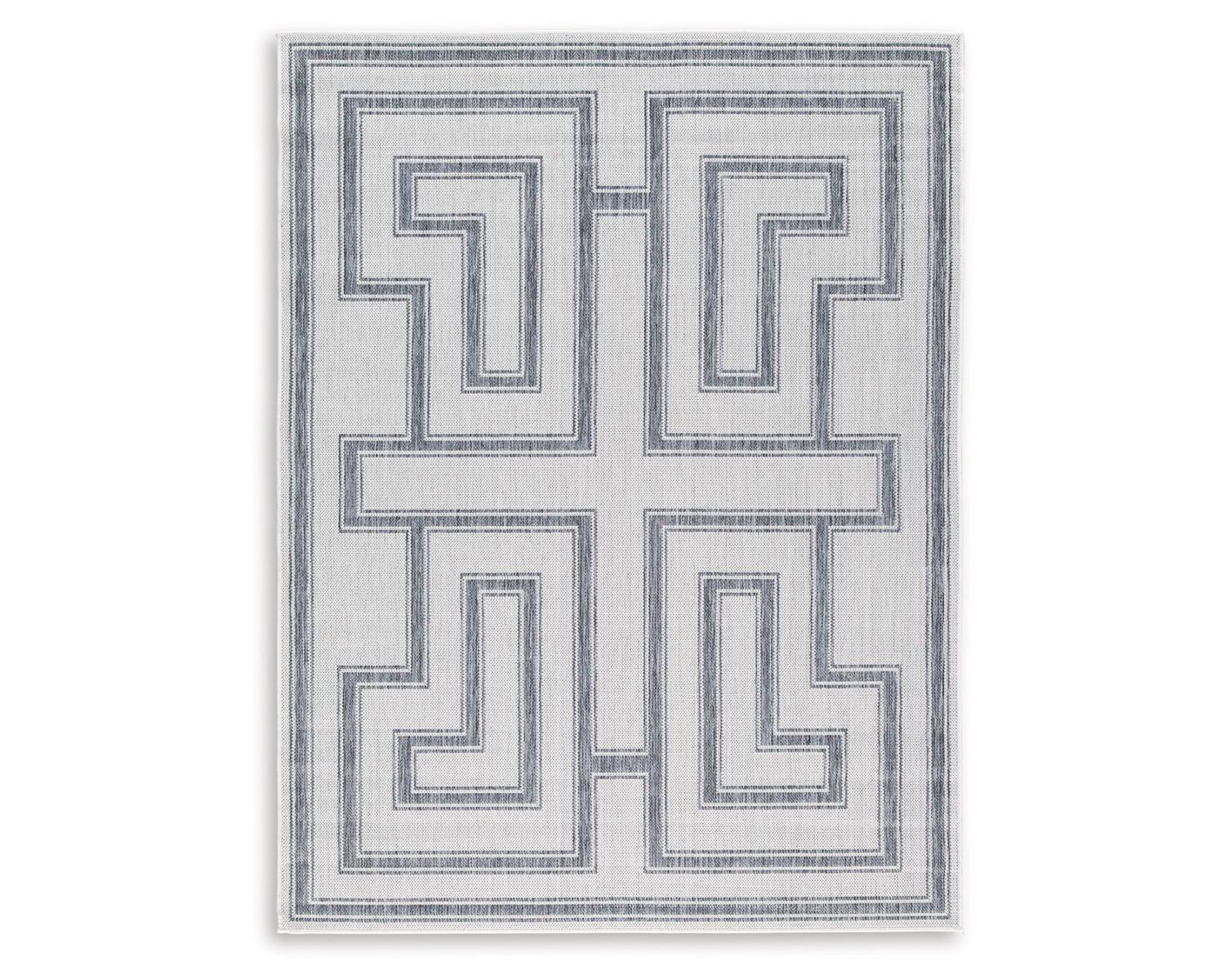 Signature Design by Ashley Matinwood 5' x 7' Rug, Ivory & Charcoal