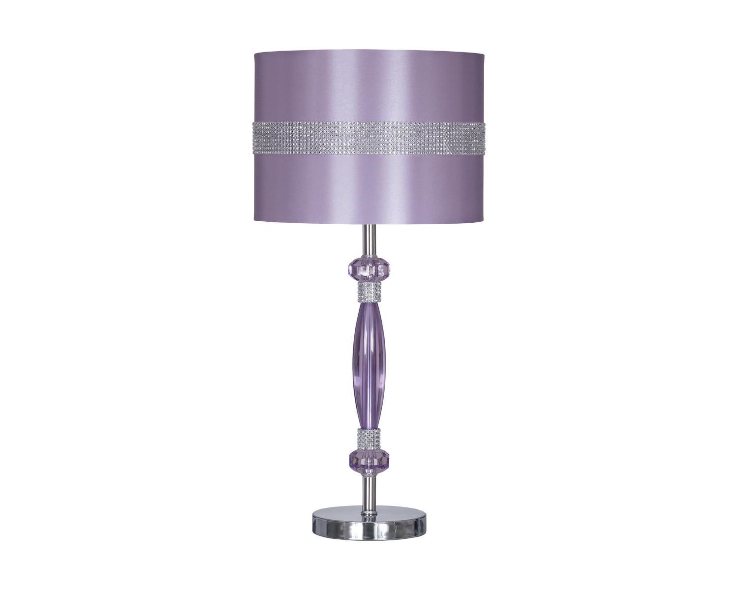Signature Design by Ashley Nyssa Table Lamp Purple/Silver