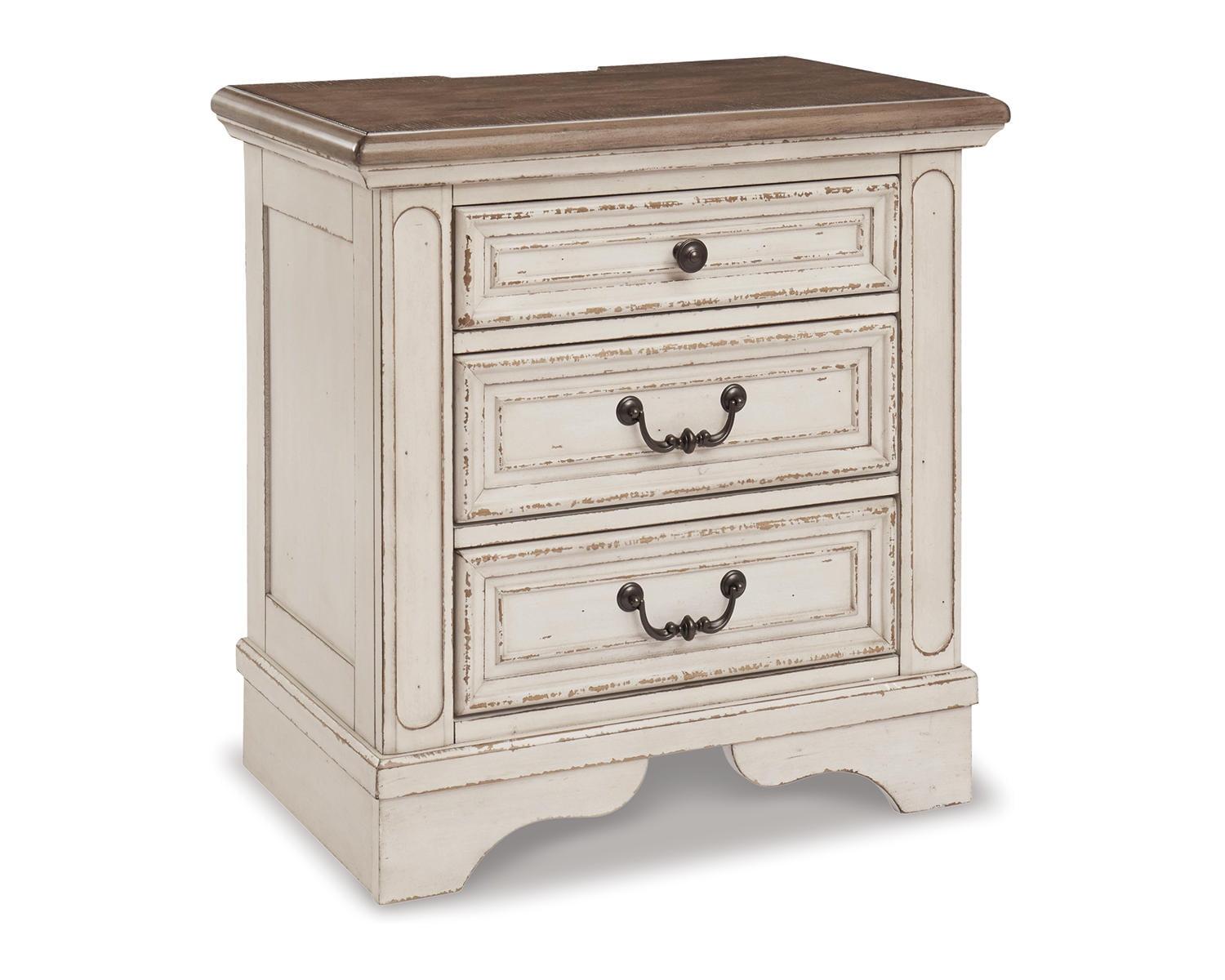 Hayley 3 - Drawer Nightstand in White