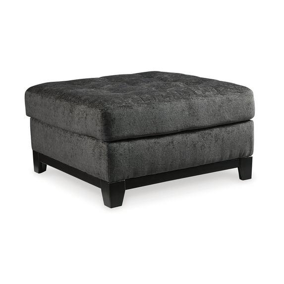 Signature Design by Ashley Reidshire Oversized Upholstered Accent Ottoman, Steel Gray