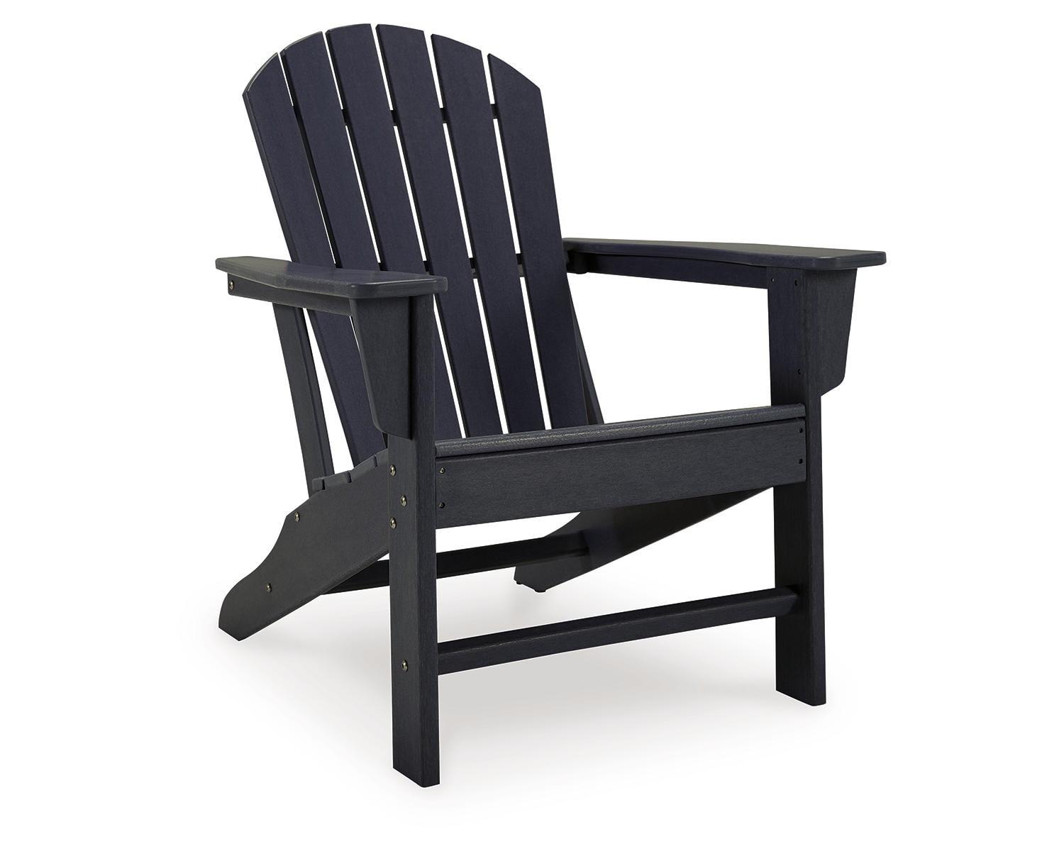 Signature Design by Ashley Sundown Treasure Outdoor Patio HDPE Weather Resistant Adirondack Chair, Black