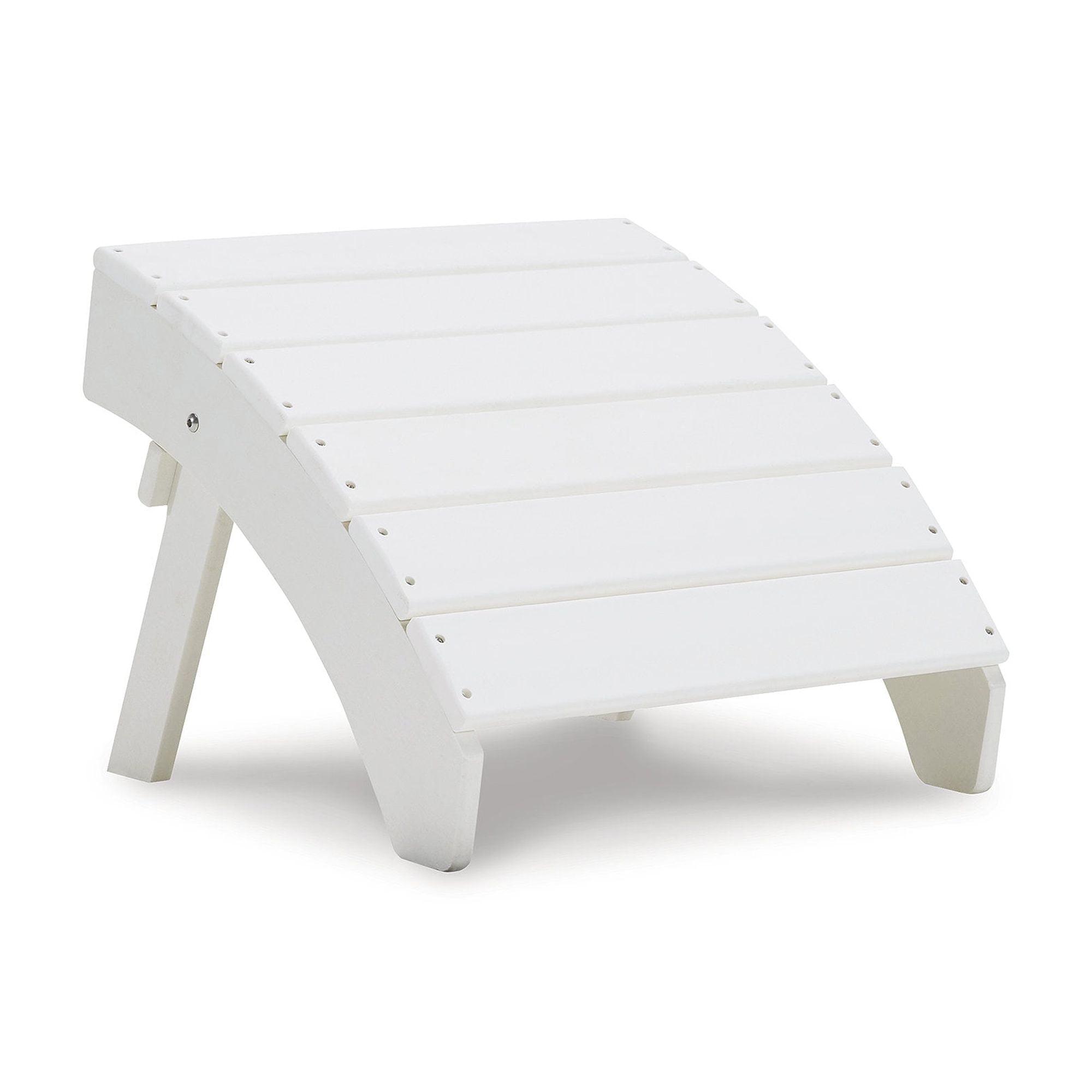 Signature Design by Ashley Sundown Treasure Outdoor Patio Ottoman, White