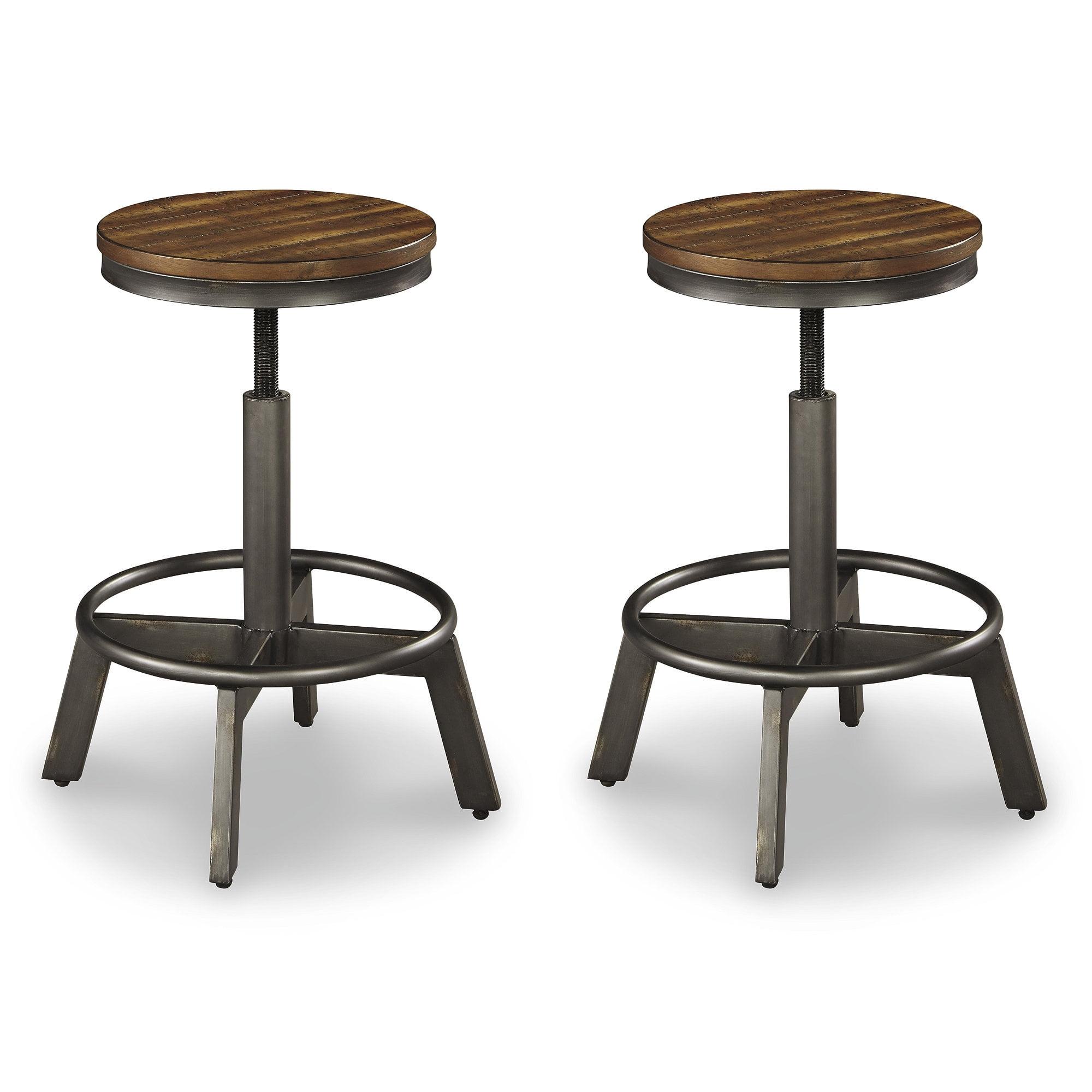 Janilah Adjustable Height Counter Stool with Metal Frame