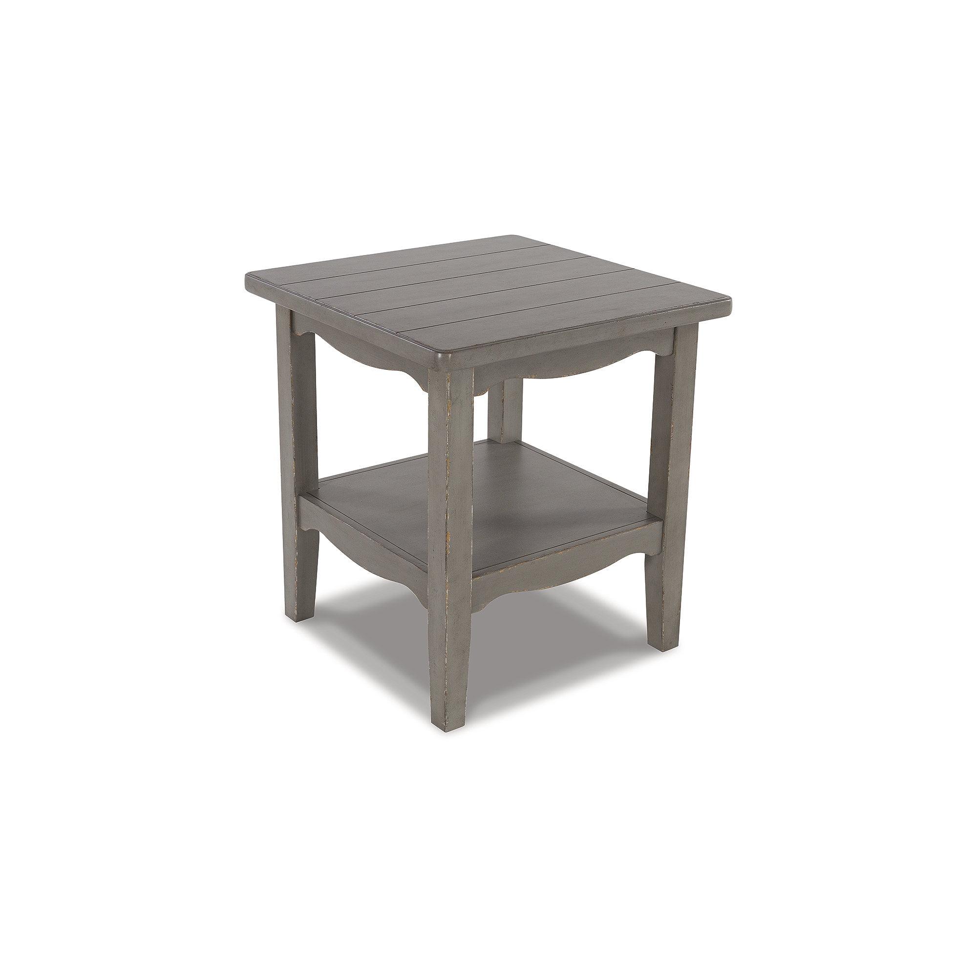 Signature Design by Ashley Traditional Charina End Table, Antique Gray