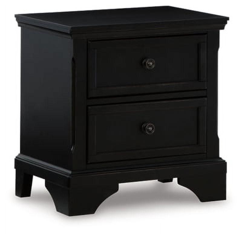 Chylanta 2 - Drawer Nightstand in Black