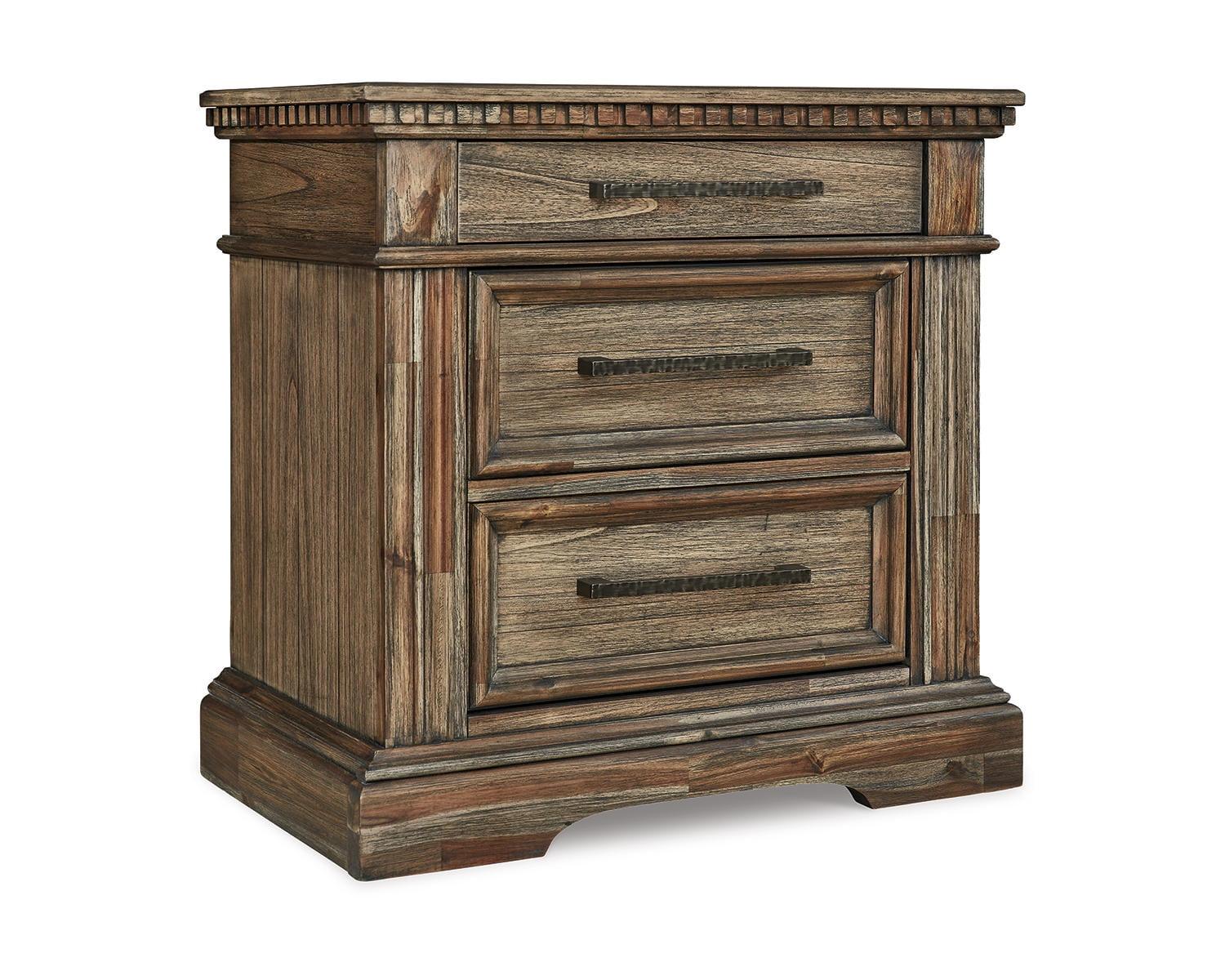 Markenburg 3 - Drawer Nightstand in Brown