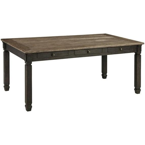 Signature Design by Ashley Tyler Creek Storage Dining Table in Black and Gray