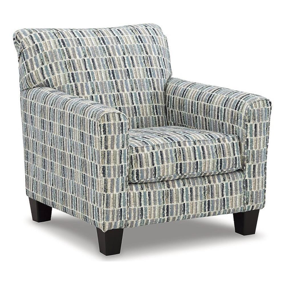 Signature Design by Ashley Valerano Blue & Beige Accent Chair