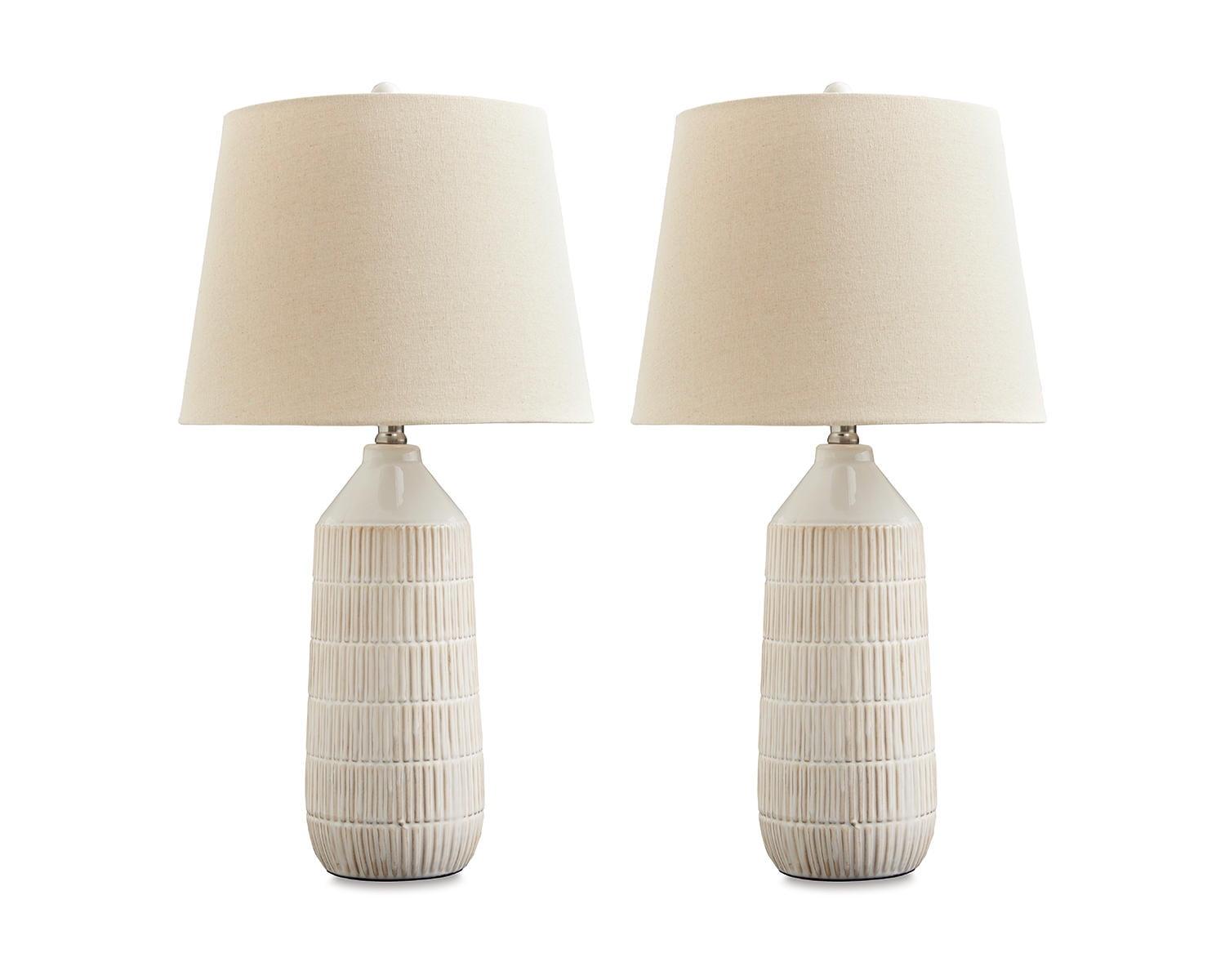 Willport 26.5" Off-White Ceramic Table Lamp Set