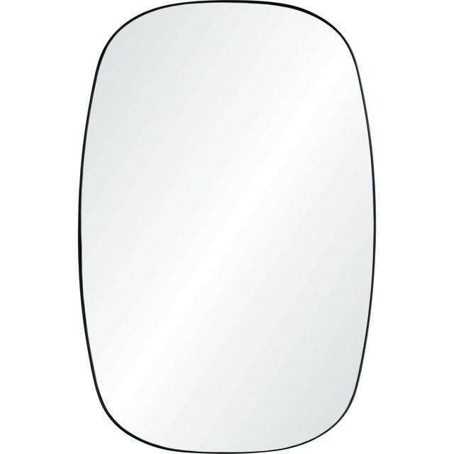 Signature Home Collection 36" Clear Powder Coated Finished Framed Rectangular Wall Mirror