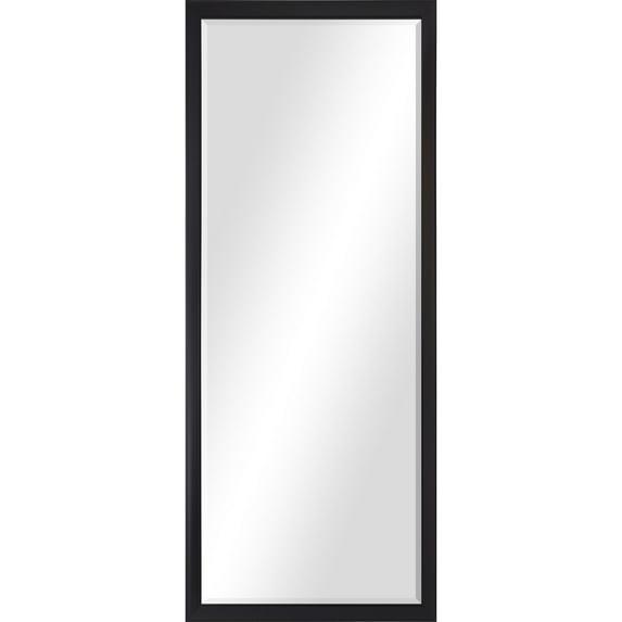 Signature Home Collection 80" Rectangular Beveled Wall Mirror with Black Foil Finish Frame