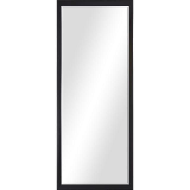Signature Home Collection 80" Rectangular Beveled Wall Mirror with Black Foil Finish Frame