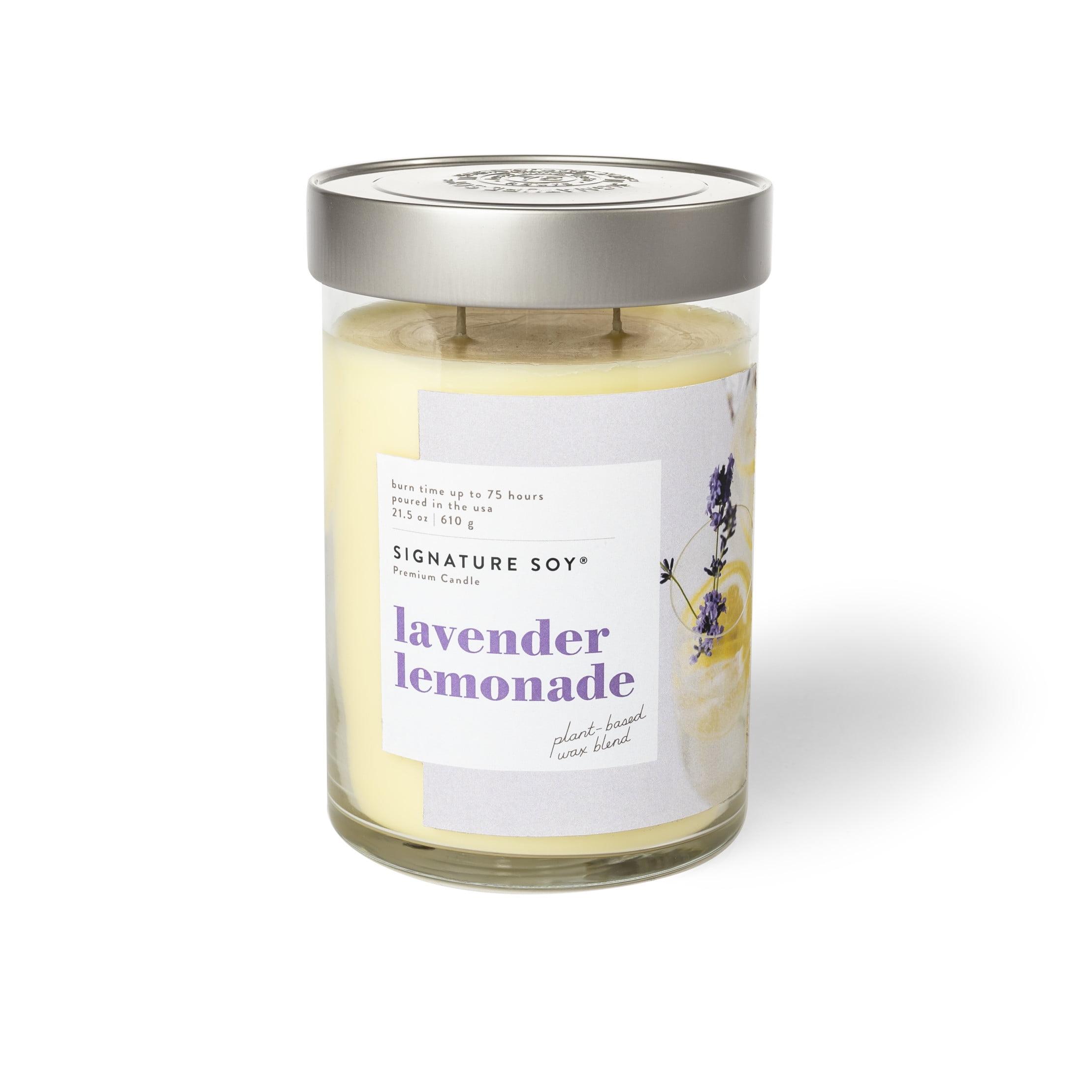 Lavender Lemonade Scented Soy Jar Candle with Lid