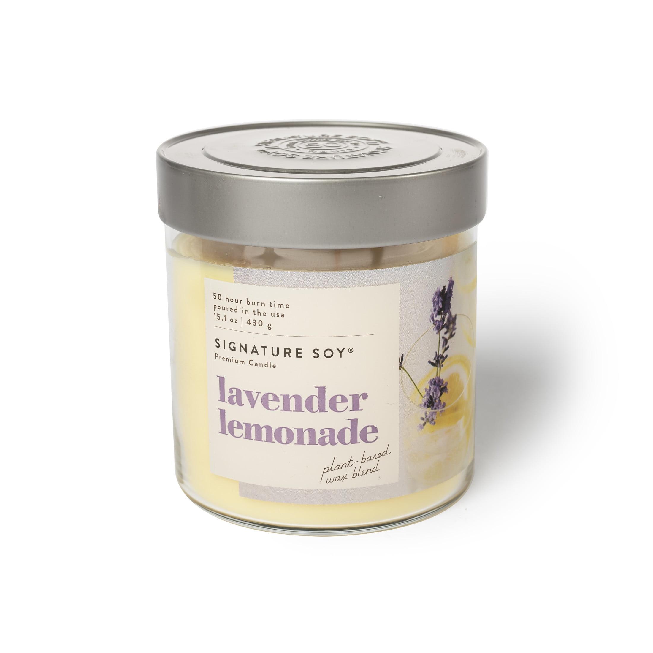 Lavender Lemonade Scented Soy Jar Candle with Lid