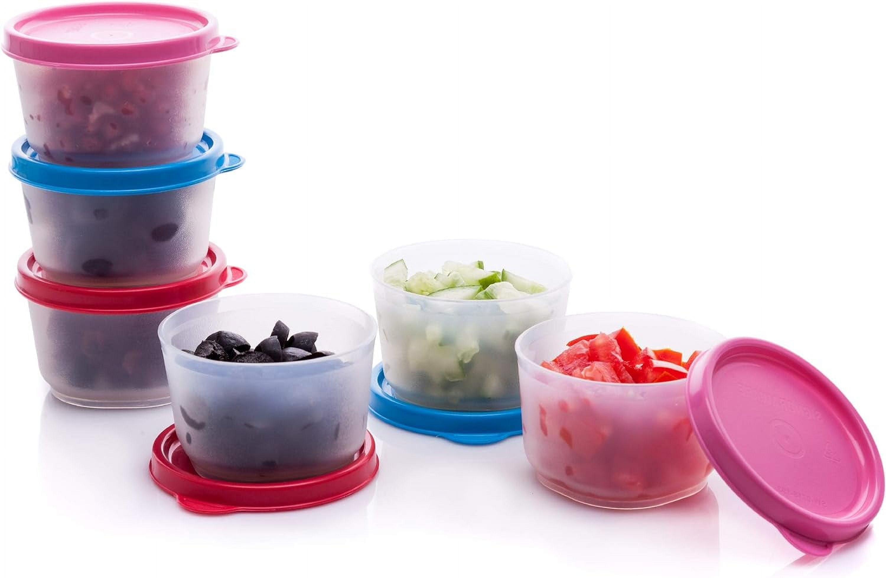 Signora Ware Reusable Airtight Food Prep Storage Containers with Lids, Set of 6 4-Oz