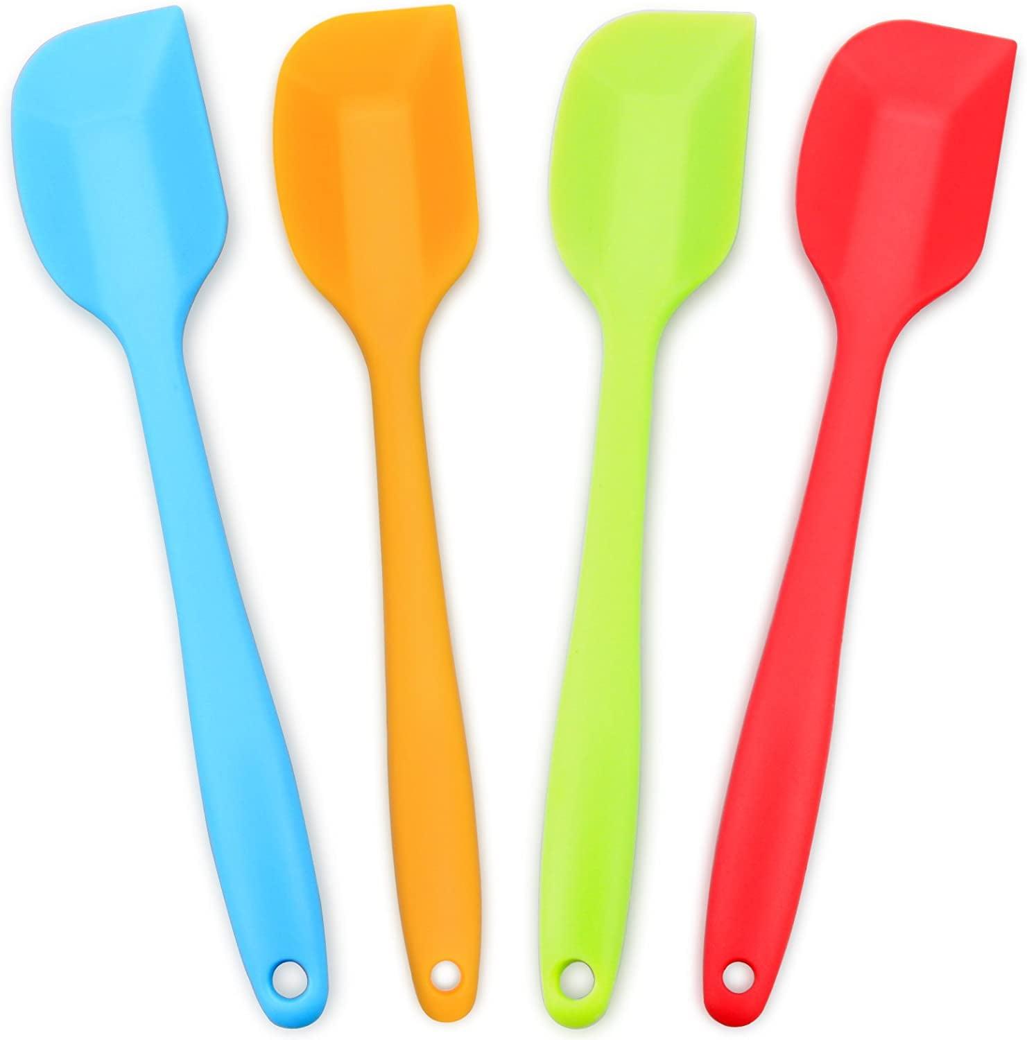 Multicolor Silicone 4-Piece Heat-Resistant Spatula Set